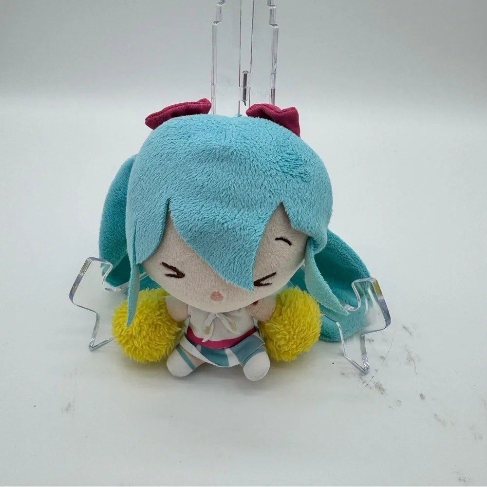 Hatsune Miku Cute Plush Toy: Cheering With Pom Poms